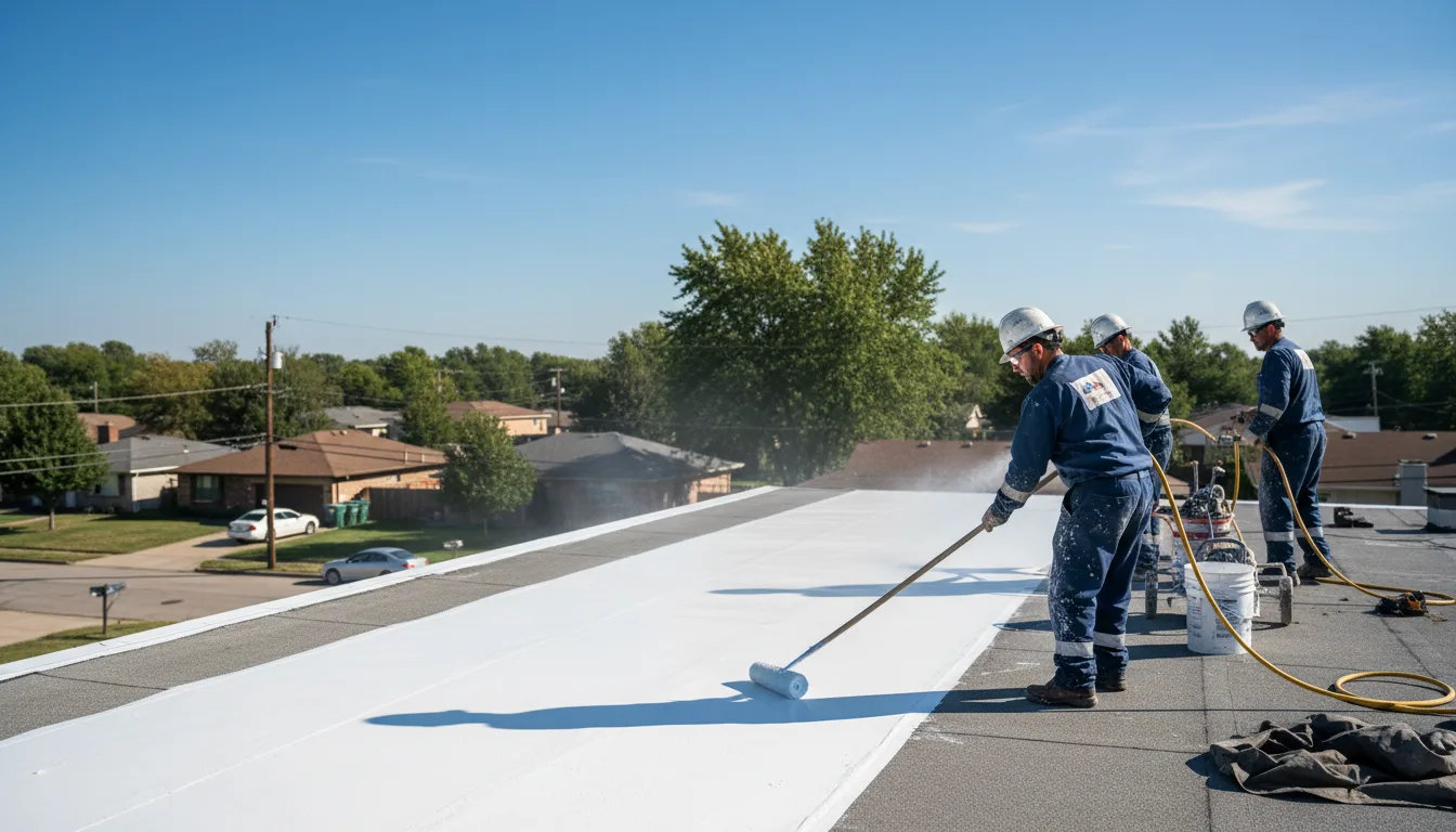 Commercial roof coating in Mazomanie, WI near me